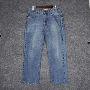 Levi Strauss Signature Mens Regular Fit Medium Wash Denim Jeans W34 L30
